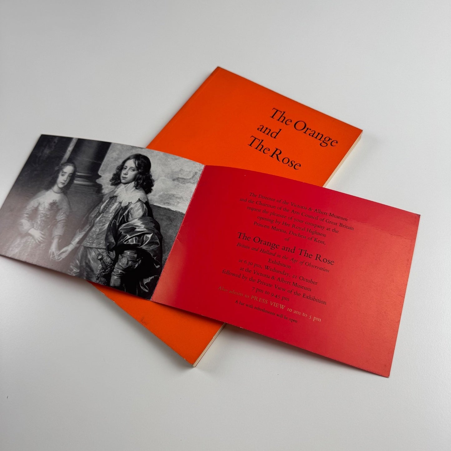 The Orange and The Rose: Holland and Britain | Victoria & Albert Museum, 1964 + private view