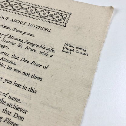 Much Adoe About Nothing – specimen pages | Nonesuch Press, undated