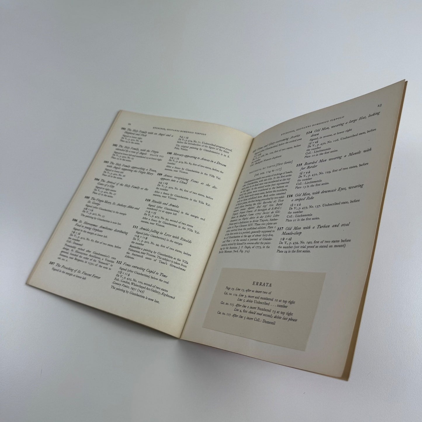 Giovanni Battista & Giovanni Domenico Tiepolo Arts Council Gallery 1955 + private view invitation and typed press release