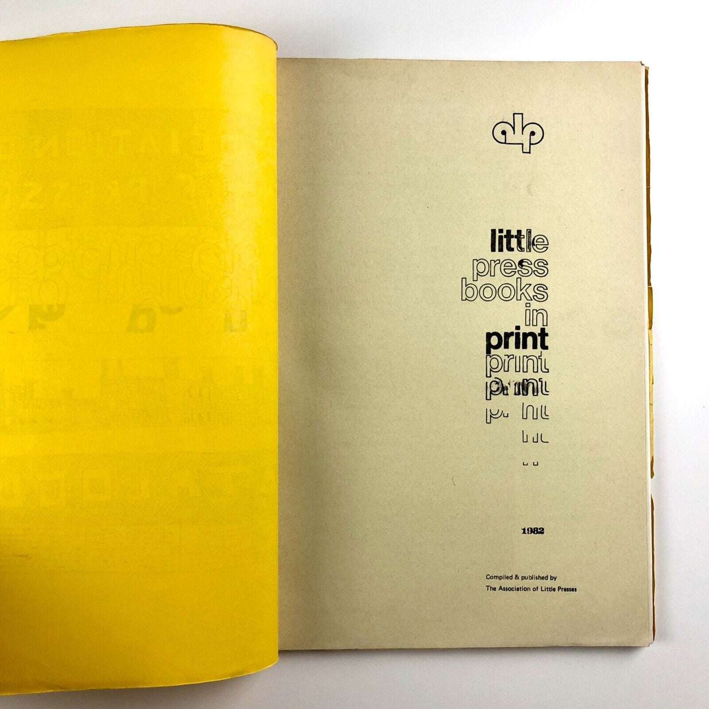 Catalogue of Little Press Books in Print | 7th edition, 1982 | Association of Little Presses