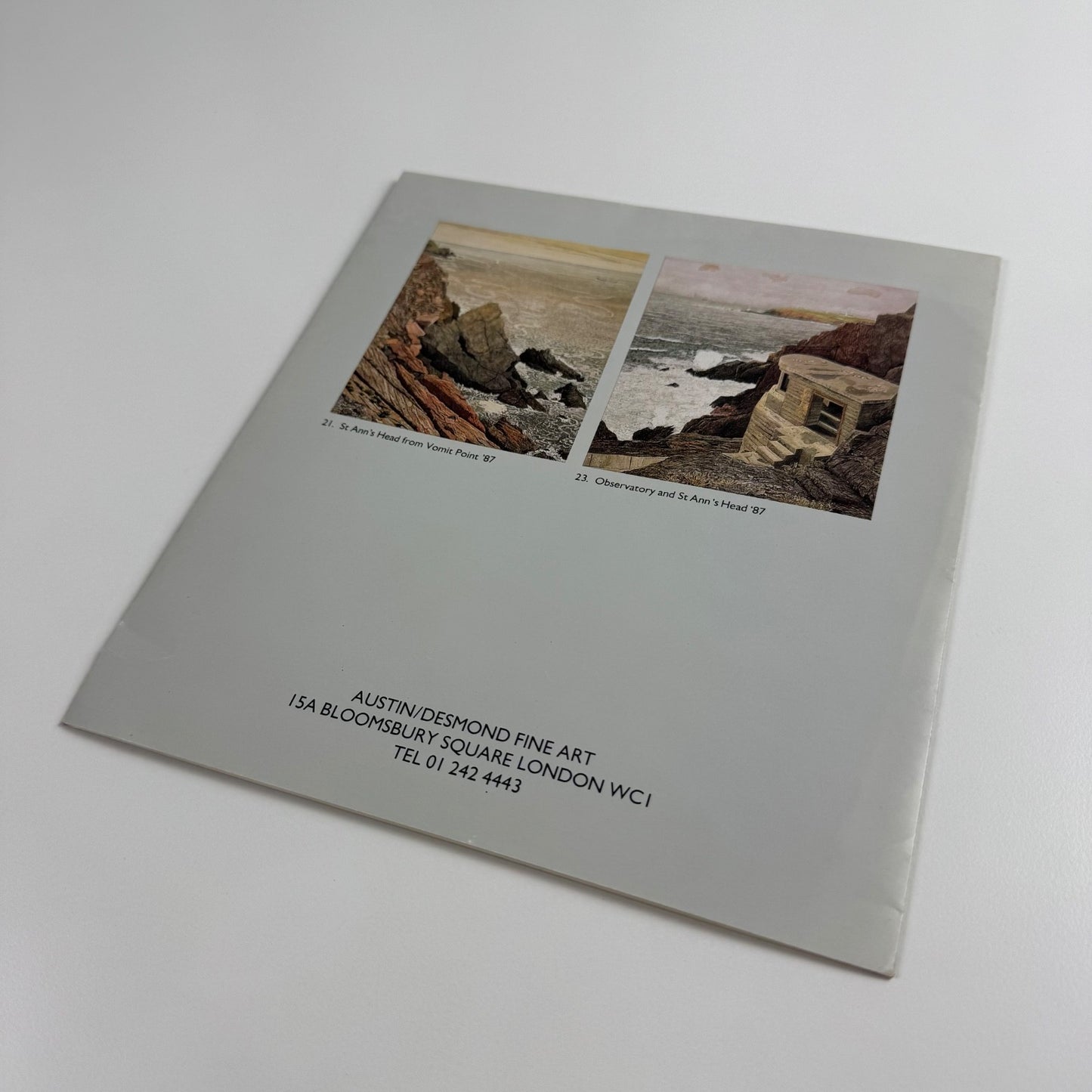 Folding card/catalogue for Michael Williams. Recent Landscapes | Austin/Desmond Fine Art undated c.1988