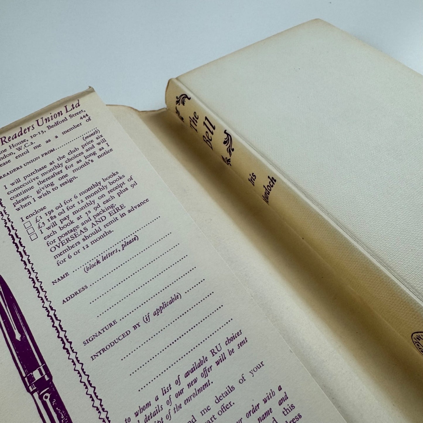 The Bell by Iris Murdoch | Readers Union, 1960