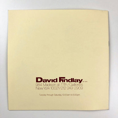 Vincent Haddelsey | David Findlay, New York exhibition catalogue 1984