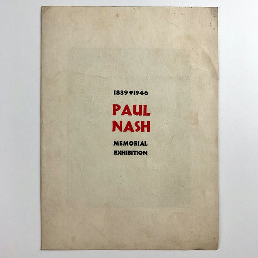 Private view invitation for Paul Nash Memorial Exhibition 1889-1946 | The Tate and Arts Council, 1946
