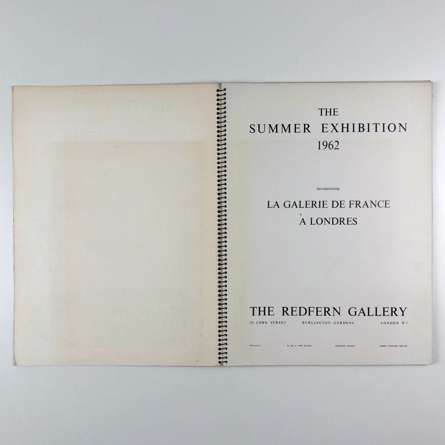 The Redfern Gallery. The Summer Exhibition, 1962 | La Galerie de France à Londres