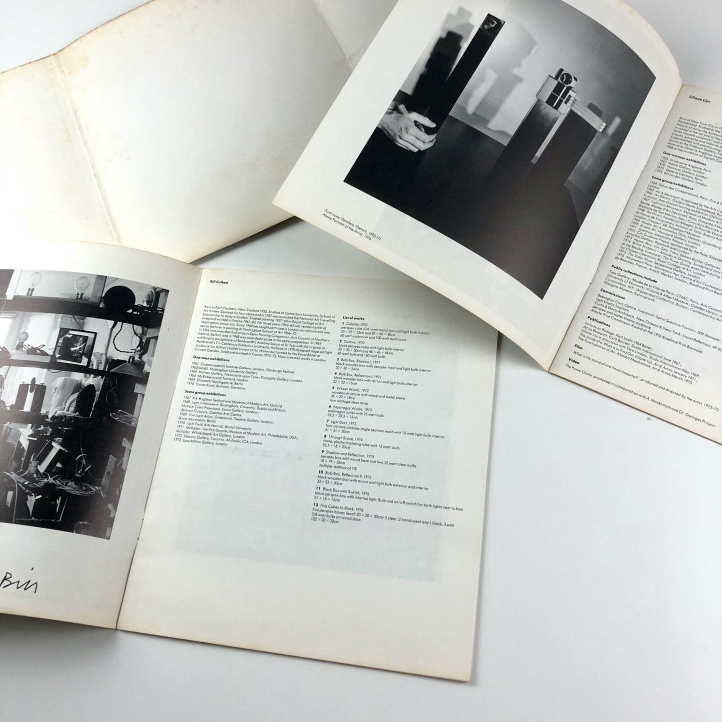 Beyond Light | Liliane Lijn / Bill Culbert | Arts Council catalogue | Serpentine DLI Museum, 1976