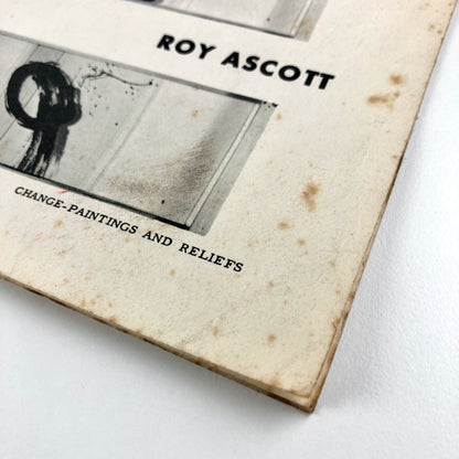 Roy Ascott: Change – Paintings and Reliefs | Presumed exhibition c.1959/early 60s
