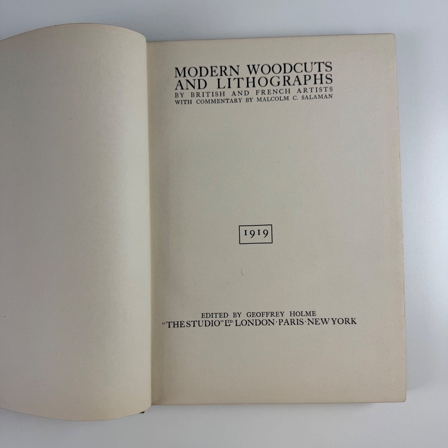 Modern Woodcuts and Lithographs by British and French artists | special edition of The Studio 1919