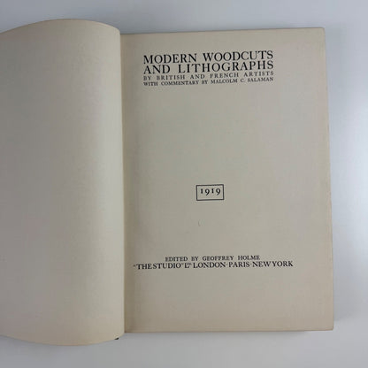 Modern Woodcuts and Lithographs by British and French artists | special edition of The Studio 1919