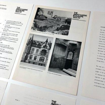 The Avant-Garde in Europe: 1955-70. The Collection of the Staedtisches Museum / Scottish National Gallery of Modern Art