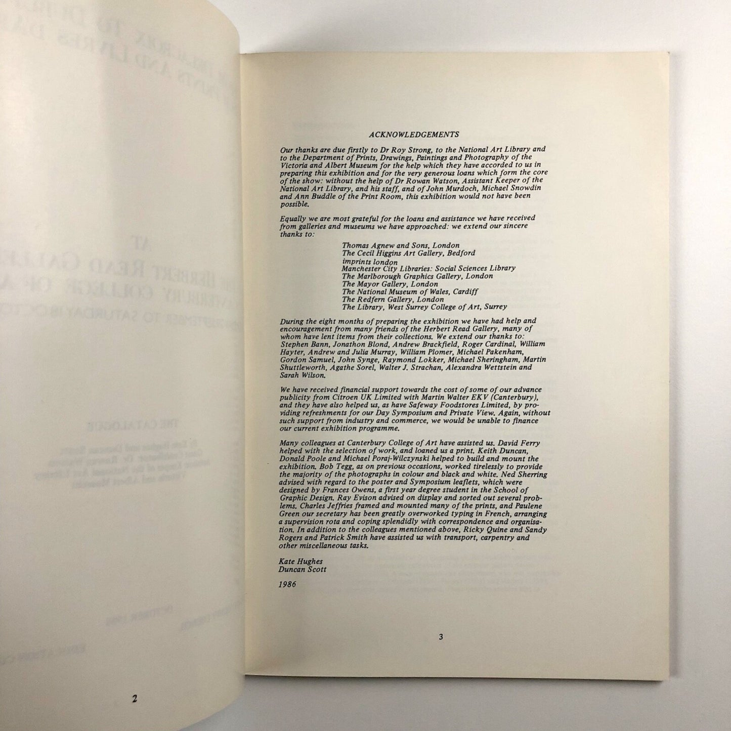 From Delacroix to Dubuffet. French Prints and Livres d’Artistes | Herbert Read Gallery, Canterbury College of Art | 1986 catalogue