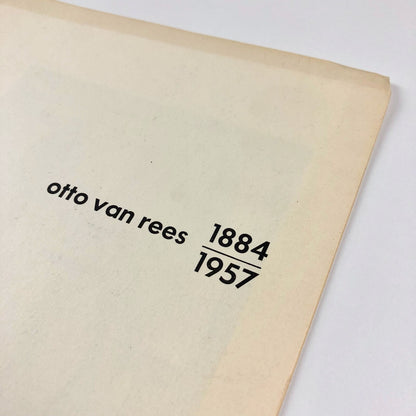 Otto Van Rees 1884–1957 | Stedelijk Museum fold-out leaflet | Cat. no. 252, 1961