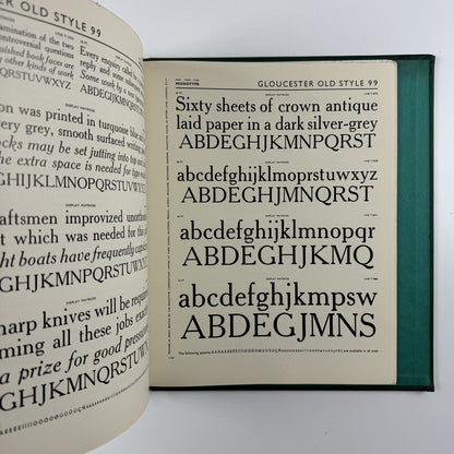 Specimen Book of 'Monotype' Printing Types. Volume One | Monotype Corporation