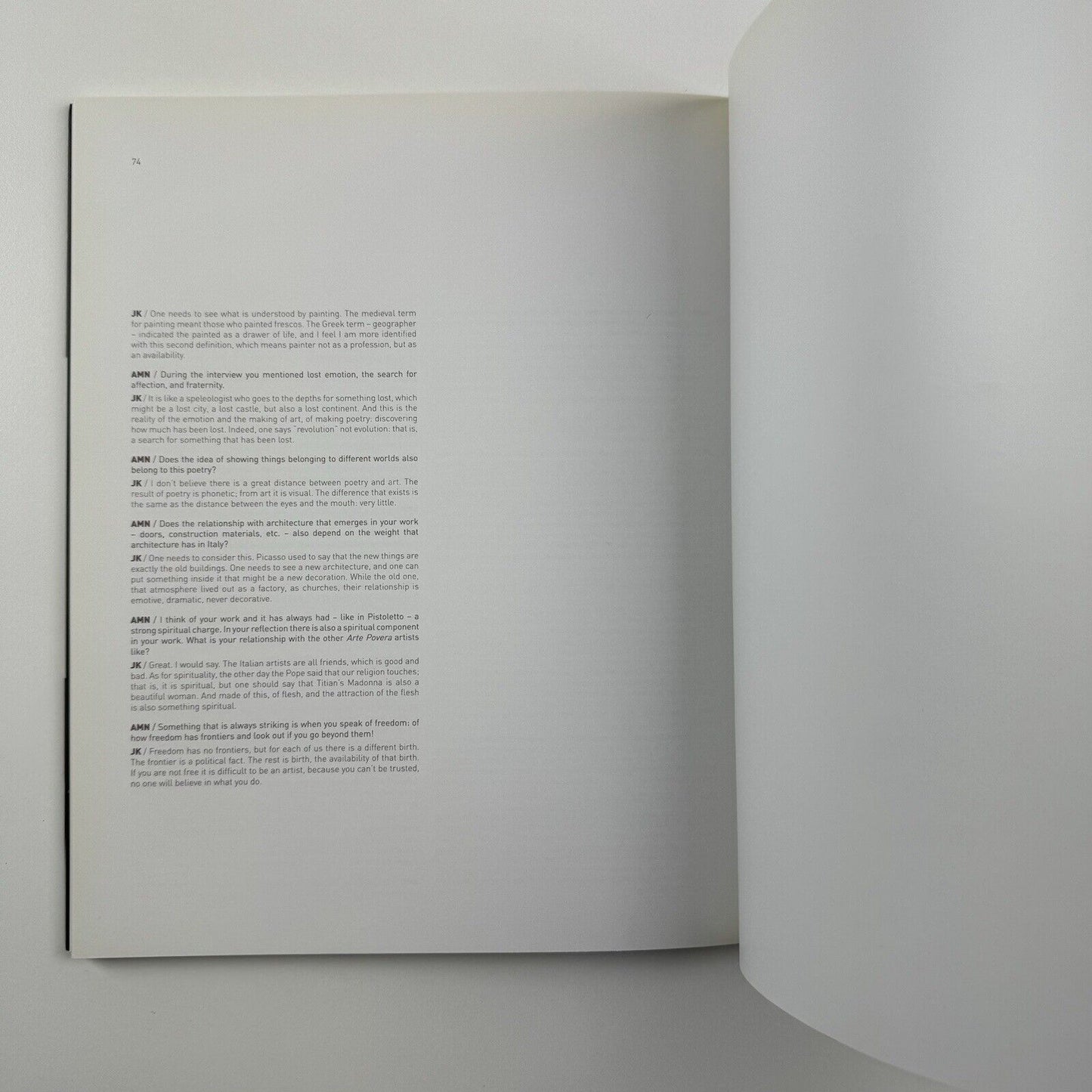 Jannis Kounellis | Progetti Gallery, Rio de Janeiro | Exhibition catalogue, 2008