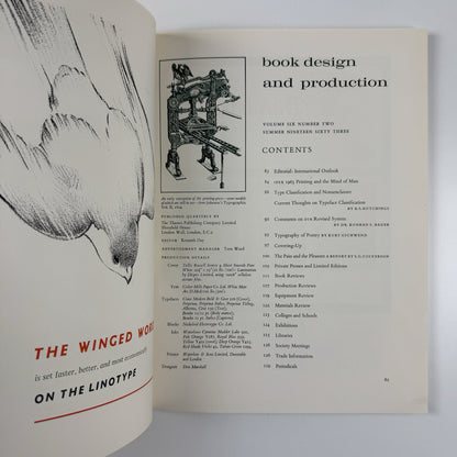 Book Design and Production | Volume 6 No 2 1963 | Thames Publishing Co | Ed. Kenneth day