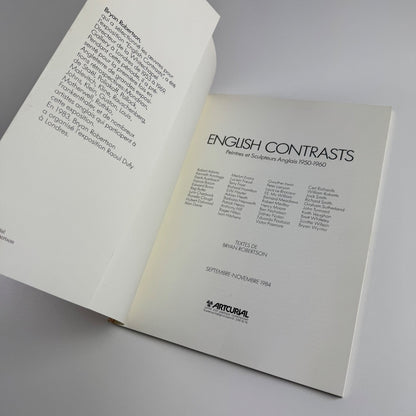 English Contrasts. Peintres et Sculpteurs Anglais 1950-1960 | Artcurial, 1984