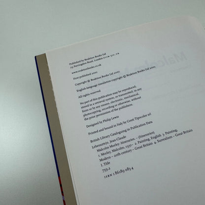 Malcolm Morley. Itineraries by Jean-Claude Lebensztejn | Reaktion, 2001