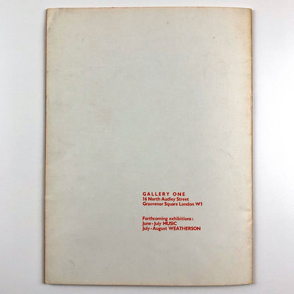 Rufino Tamayo | Gallery One London exhibition catalogue, May–June 1961