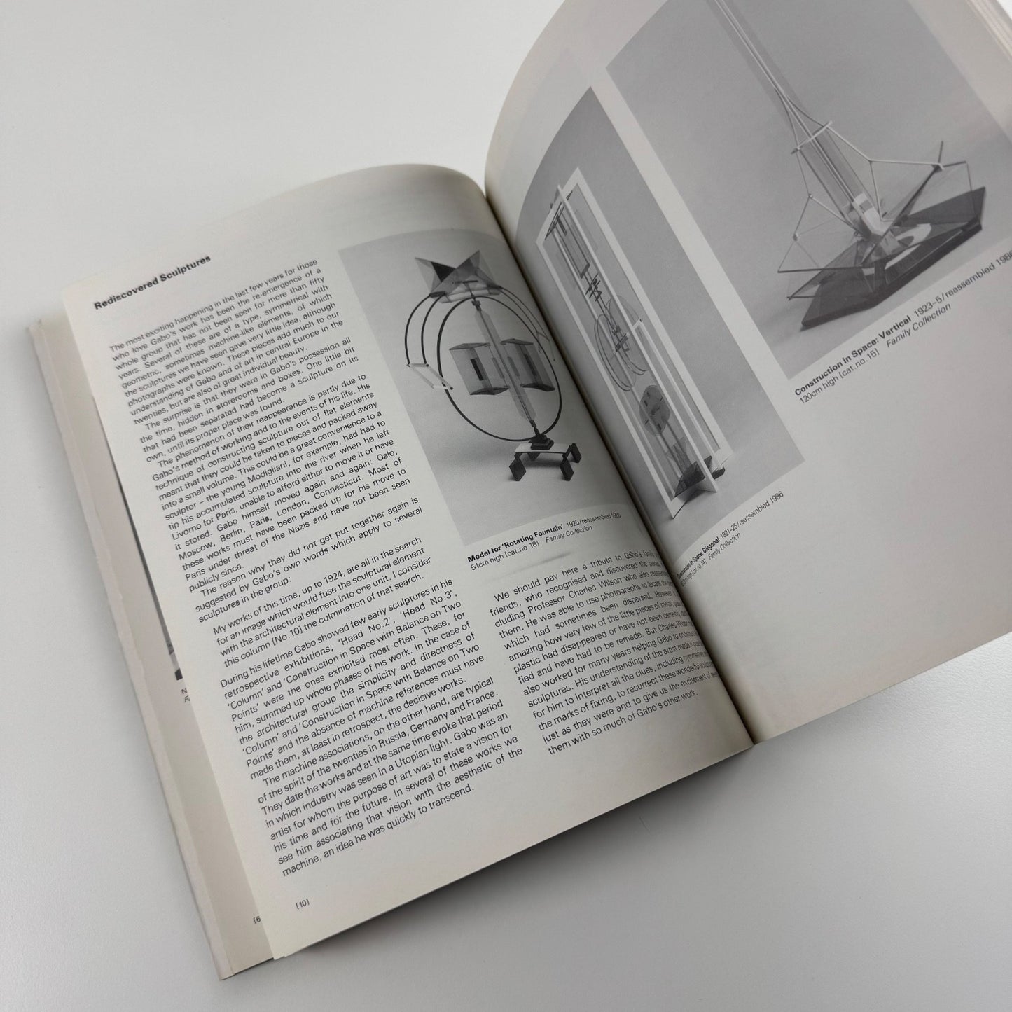 Naum Gabo. Sixty Years of Constructivism Tate Gallery, 1987 + private view invitation, and photos