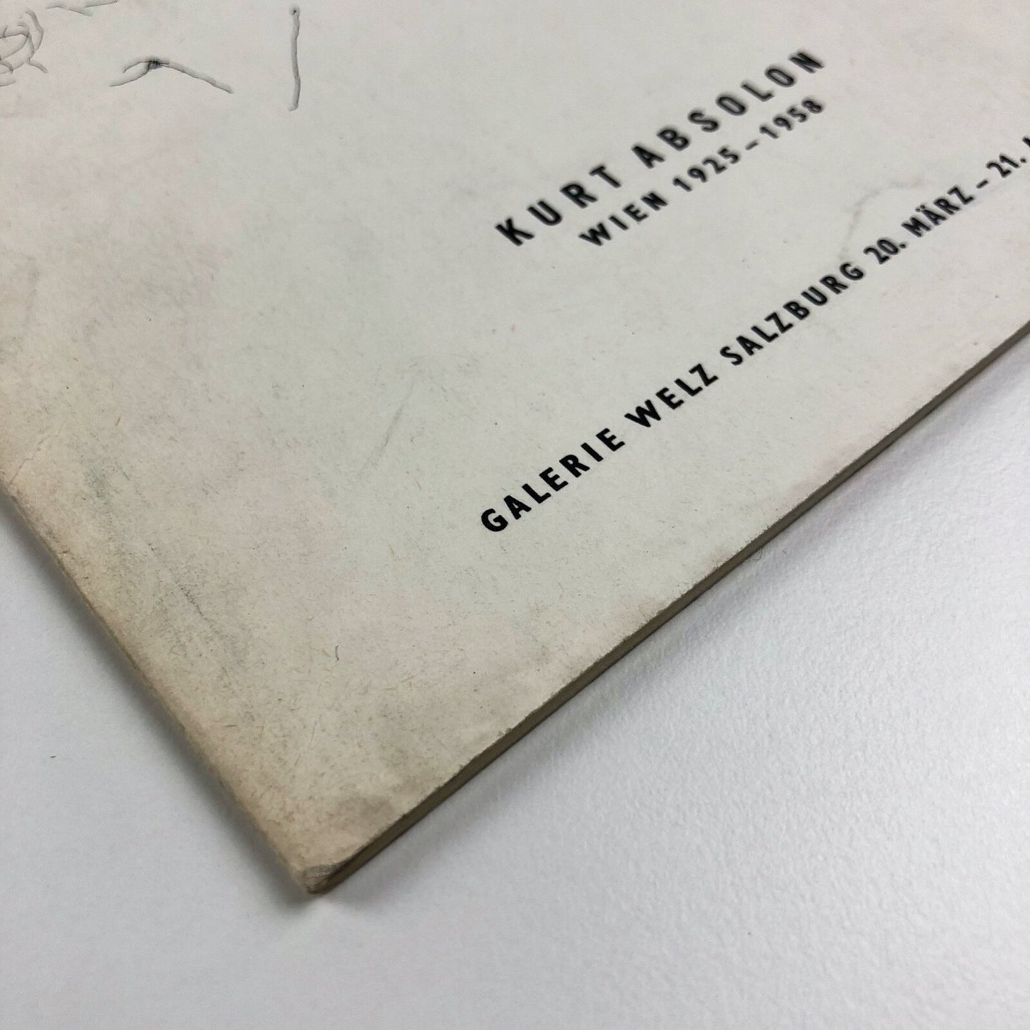 Kurt Absolon Wien 1925-1958 | Galerie Welz Salsburg exhibition catalogue, 1968