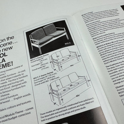 Leaflet for Modula a new theme by Ercol undated, presumed 1960s/70