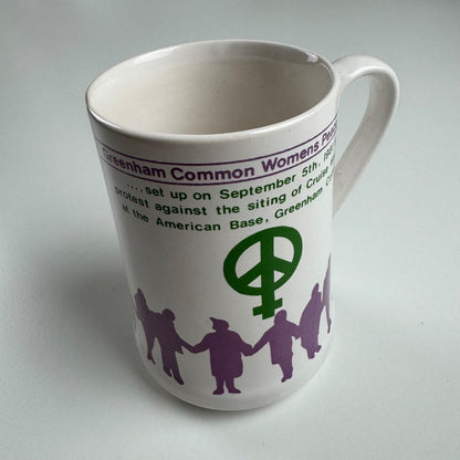 Commemorative mug CND Greenham Common Womens Peace Camp, Acton CND 1982