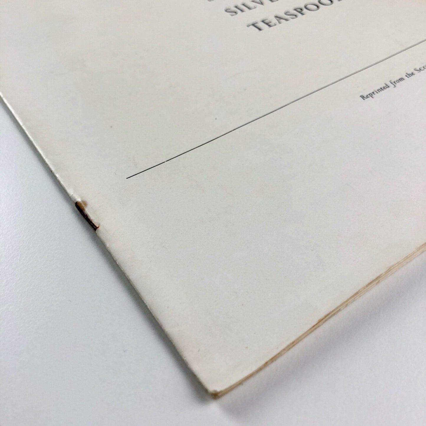 Scottish Silver Spoons | Joy Scott Whyte, Scottish Art Review 1966 offprint