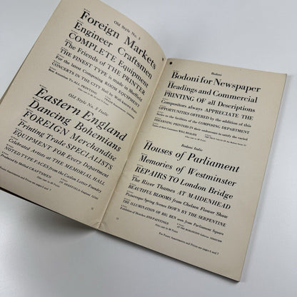 Card Founts of Printing Types from Stephenson Blake | Type specimen booklet