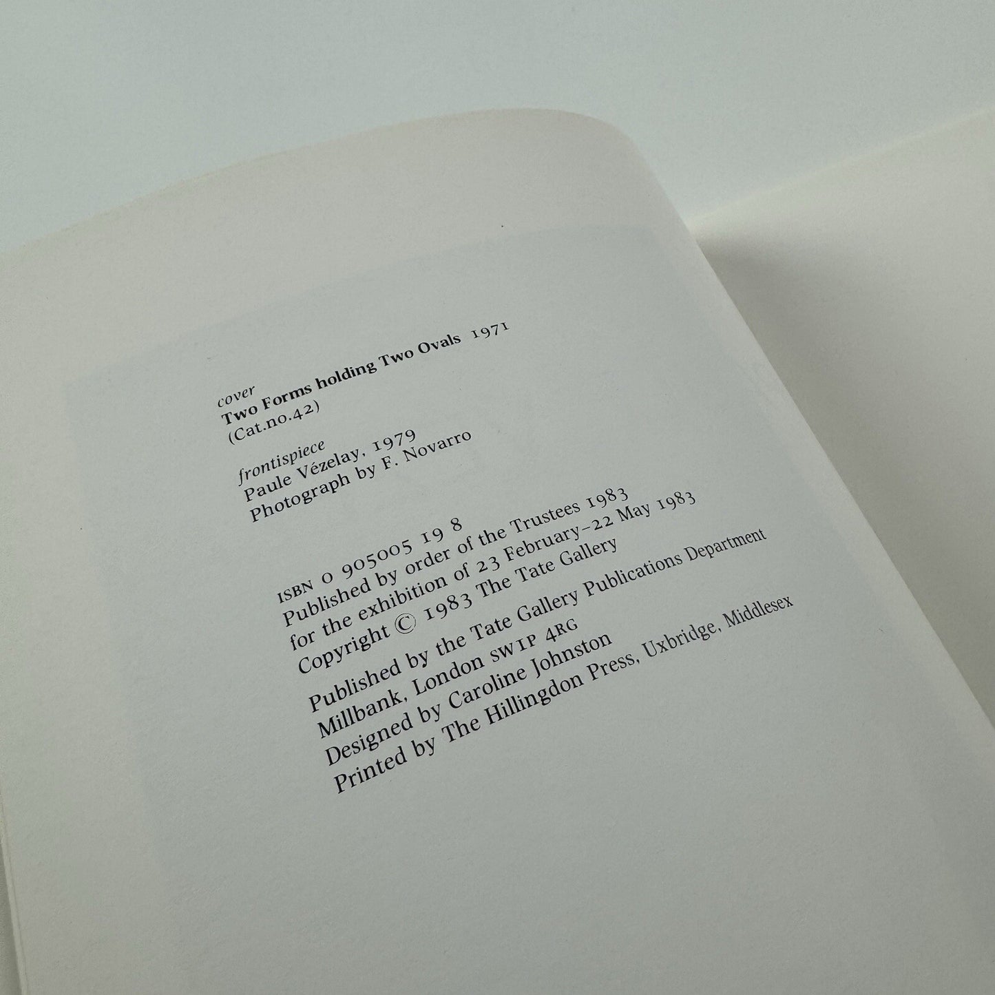 Paul Vezelay by Ronald Alley | Tate Gallery exhibition catalogue, 1983