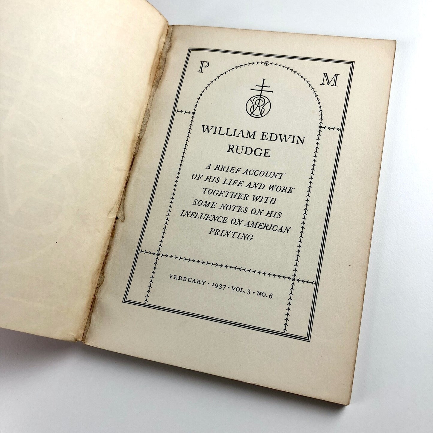 PM – Journal for Production Managers & Art Directors | Vol 3, No 6, Feb 1937 | Wiliam Edwin Rudge