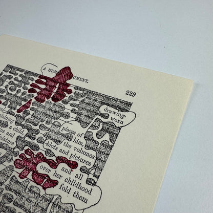 A Humument page 229 'drawing - worn' by Tom Phillips | The Tetrad Press, 1970