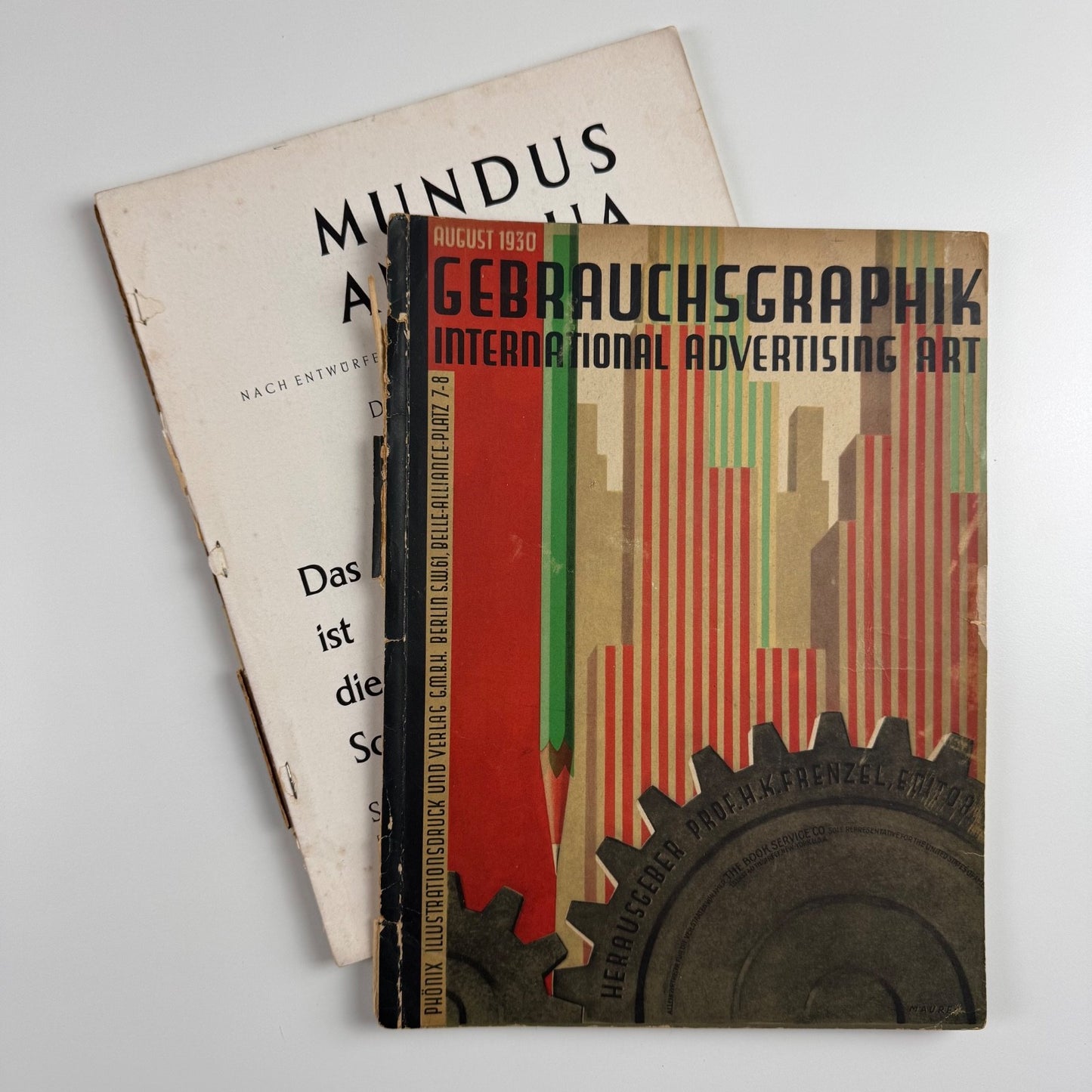 Gebrauchsgraphik International Advertising Art Aug 1930 Vol 7 no 8 edited by Professor HK Frenzel
