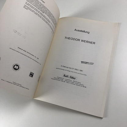Theodor Werner | Karl & Faber, Munich 1981 exhibition catalogue