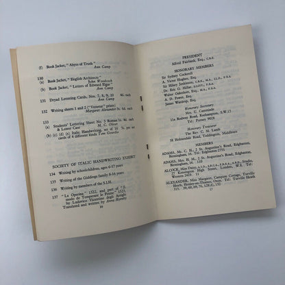 Exhibition of Calligraphy, Lettering & Illuminating 1956 | Society of Scribes and Illuminators | Crafts Centre of Great Britain