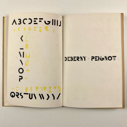 Bifur font – type specimen brochure | Fonderies Deberny Peignot, 1929 Cassandre