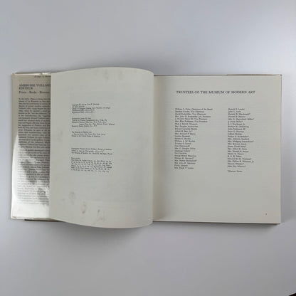 Ambroise Vollard Editeur. Prints, books, bronzes by Una E. Johnson MOMA 1977