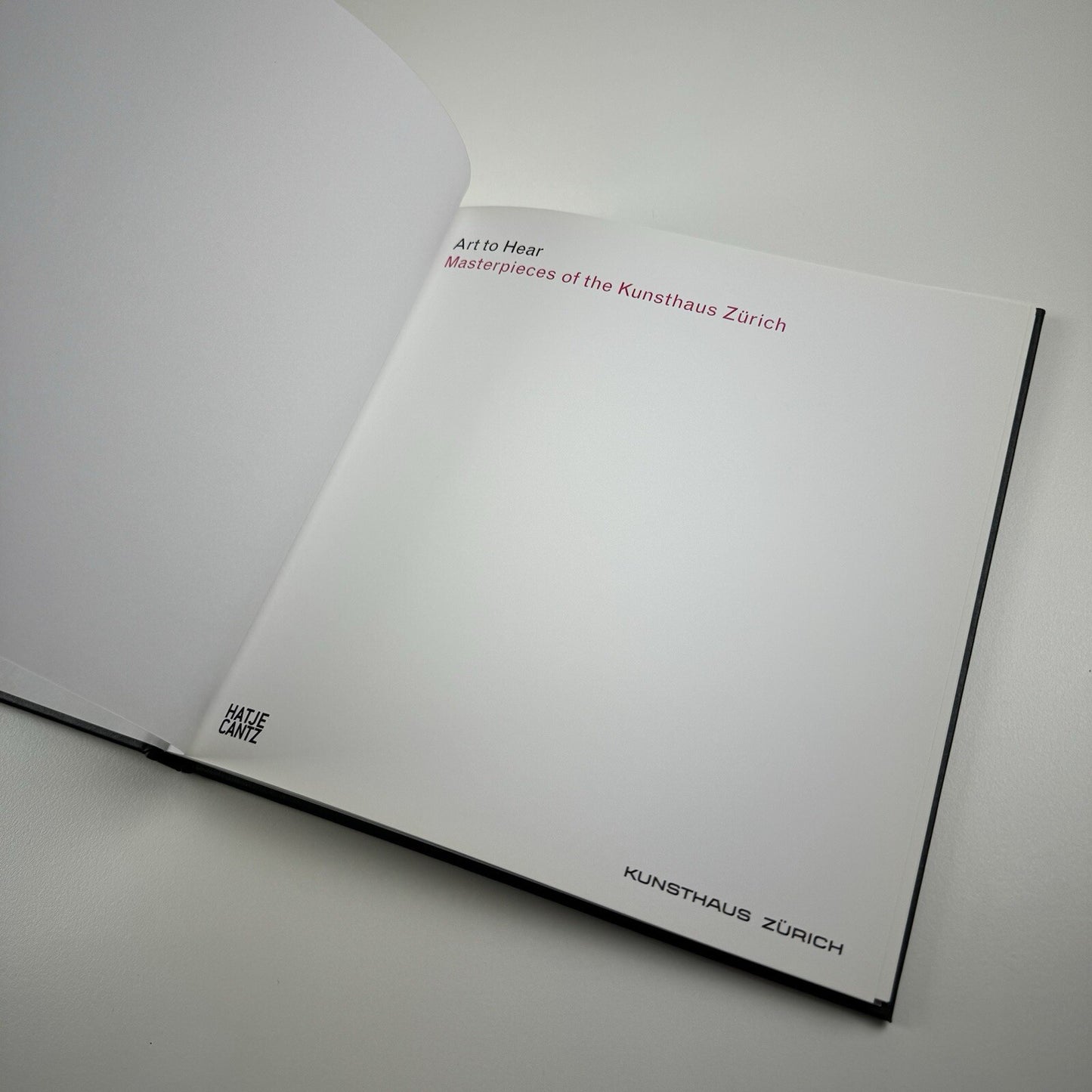 Art to Hear. Masterpieces of the Kunsthaus Zürich | Hatje Cantz, 2009