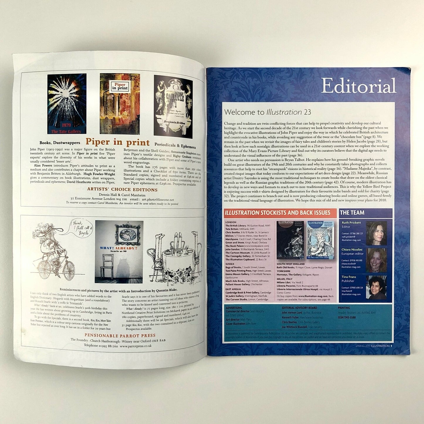 Illustration Spring 2010 Issue 23 | Includes Best of British: John Piper's Books
