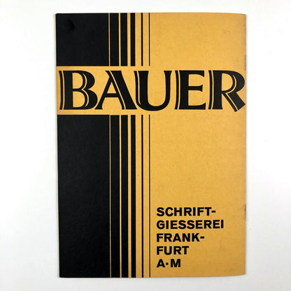 Atrax | Die Schrift für Titelzeilen | Type specimen | Bauer | Heinrich Jost 1926