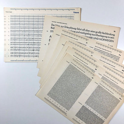 Arbeitsmappe Futura – workbook / type specimen | Bauersche Gießerei Frankfurt