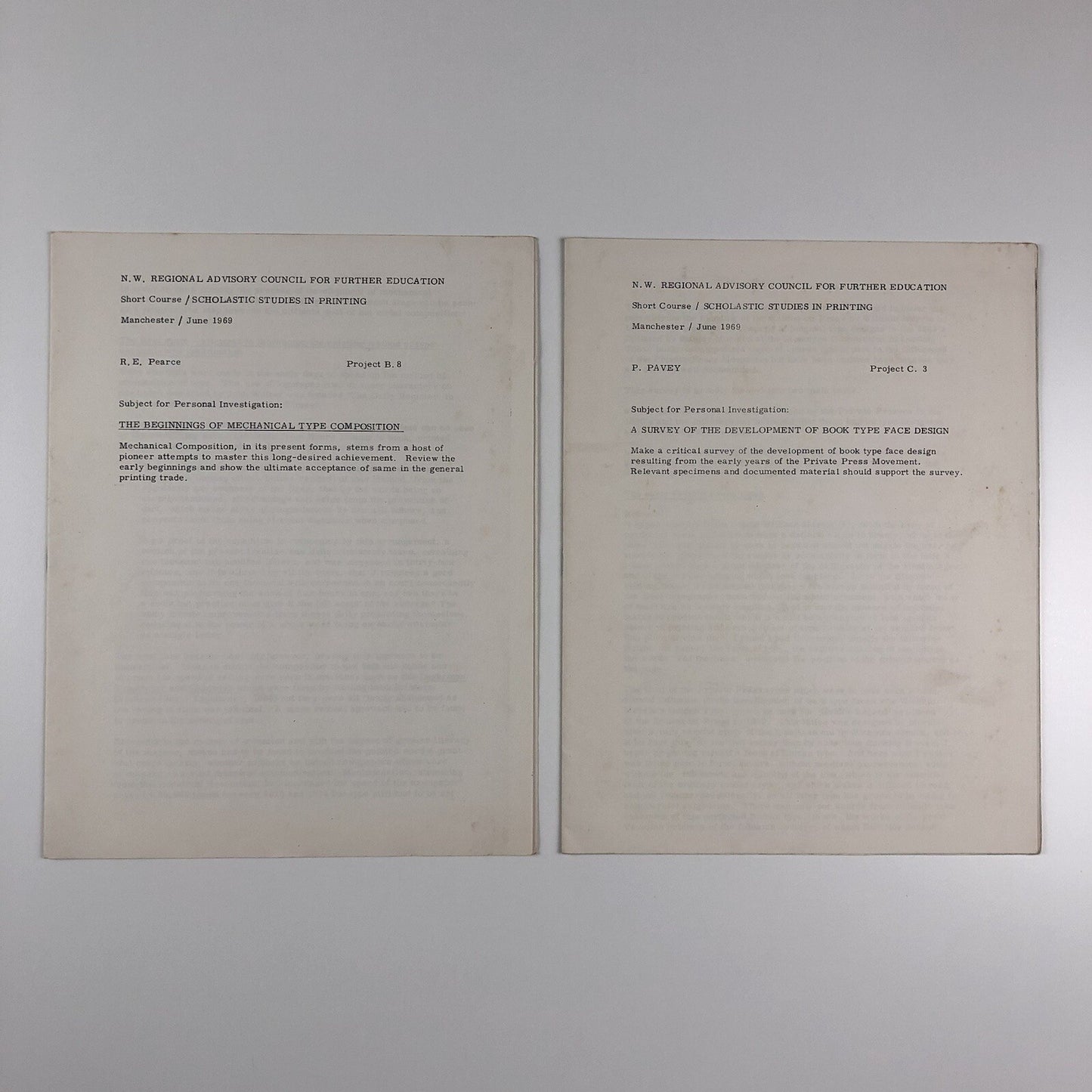 N.W. Regional Advisory Council / Scholastic Studies in Printing | June 1969