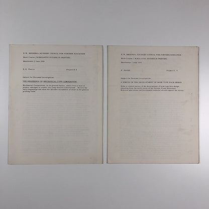 N.W. Regional Advisory Council / Scholastic Studies in Printing | June 1969