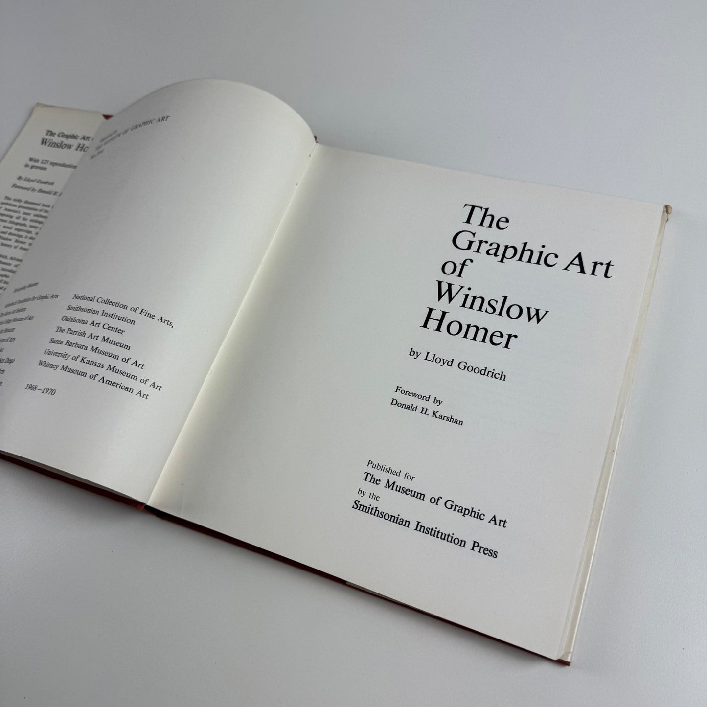 The Graphic Art of Winslow Homer Lloyd Goodrich Smithsonian Institution Press, 1968