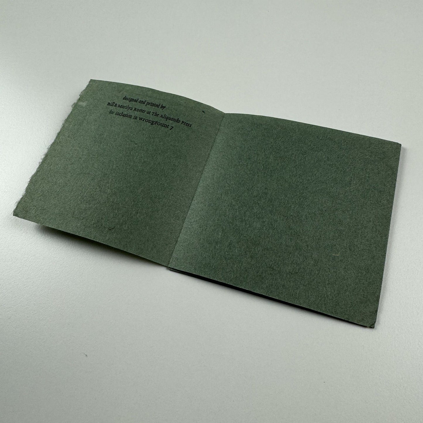 Keepsake. Hojoki by Kamo no Chomei | Bill and Marilyn Rueter at The Aliquando Press | For inclusion in wrongFount 7.