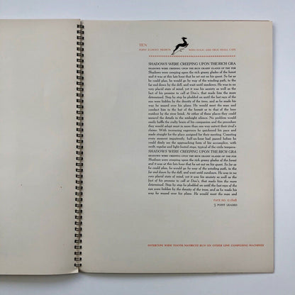 Egmont Light and Medium | Type specimen booklet Intertype, Slough | Sjoerd Hendrik de Roos