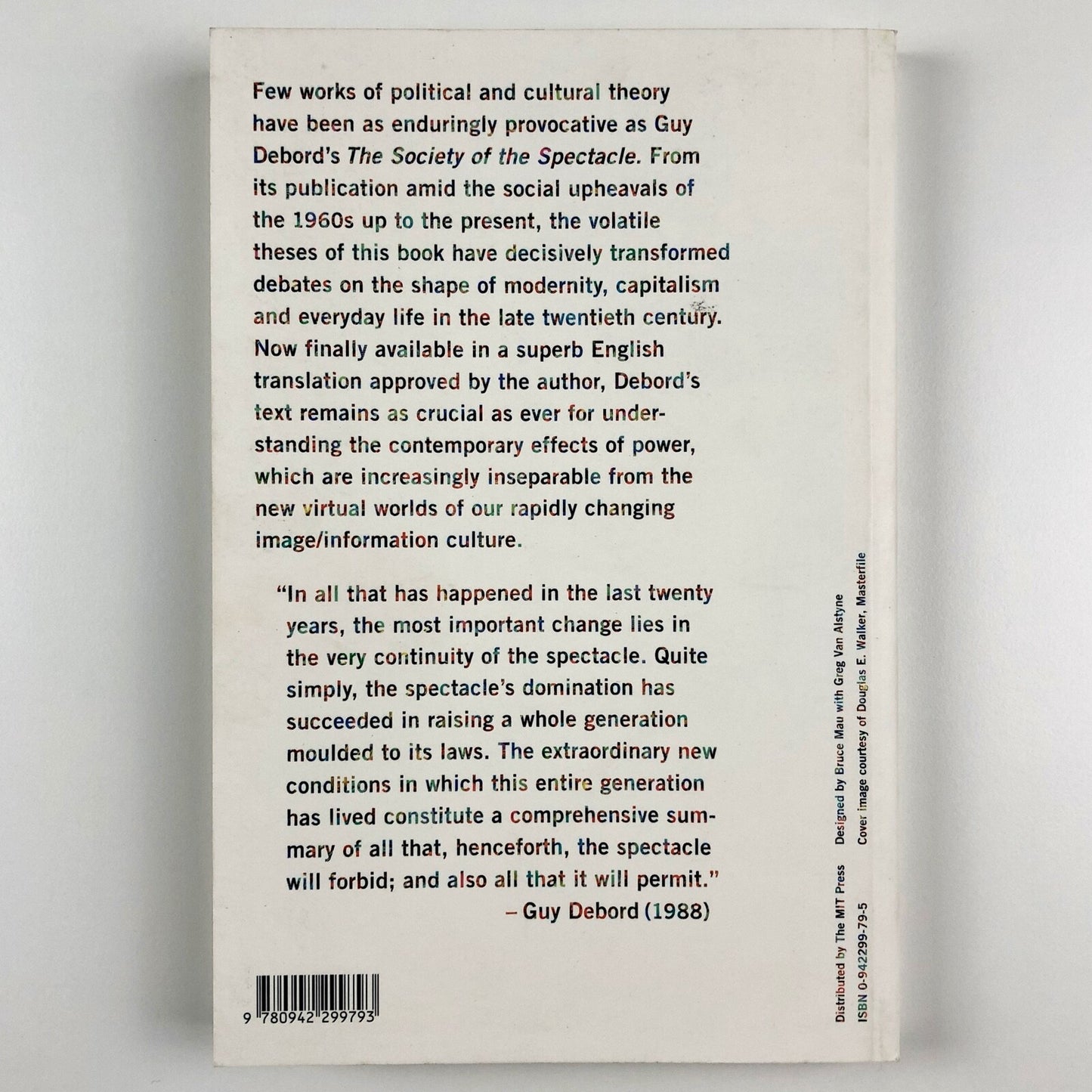 The Society of the Spectacle by Guy Debord | English translation Zone Books 1995