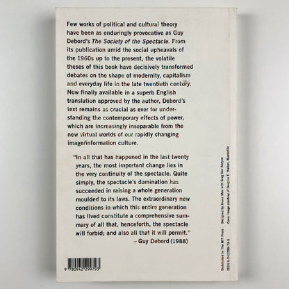 The Society of the Spectacle by Guy Debord | English translation Zone Books 1995