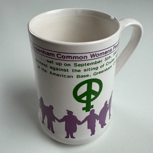 Commemorative mug CND Greenham Common Womens Peace Camp, Acton CND 1982