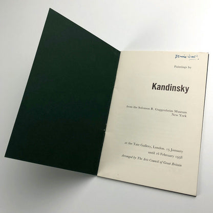 Paintings by Kandinsky from the Guggenheim New York | Tate catalogue, 1958