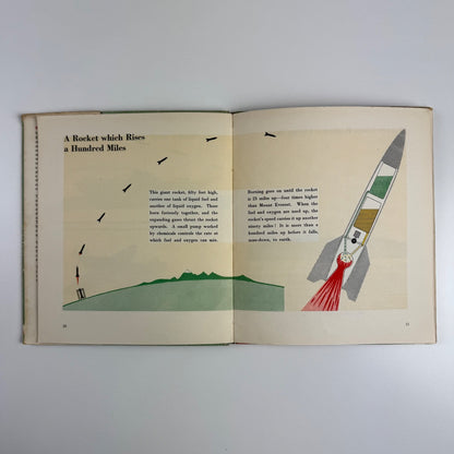 Rockets and Jets by Marie Neurath. Max Parrish, London, 1951 Isotype Institute